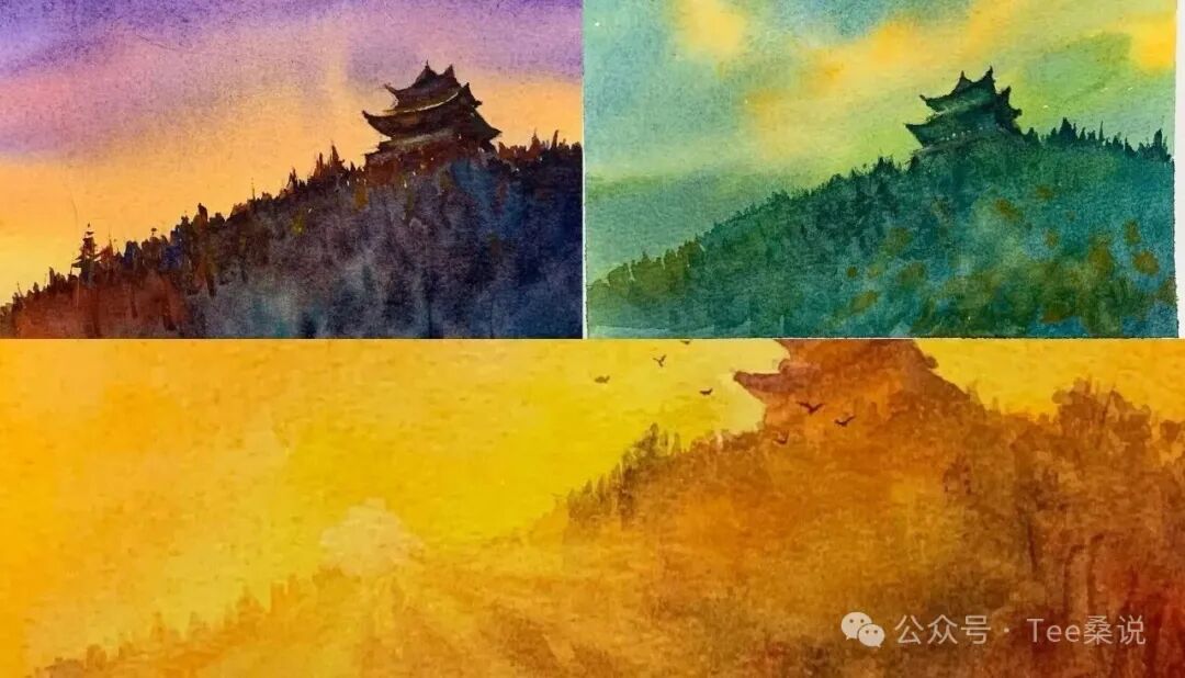公众号原文中的水彩作品