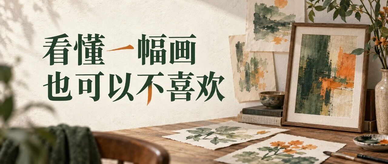 看懂一幅画,也可以不喜欢公众号原封面
